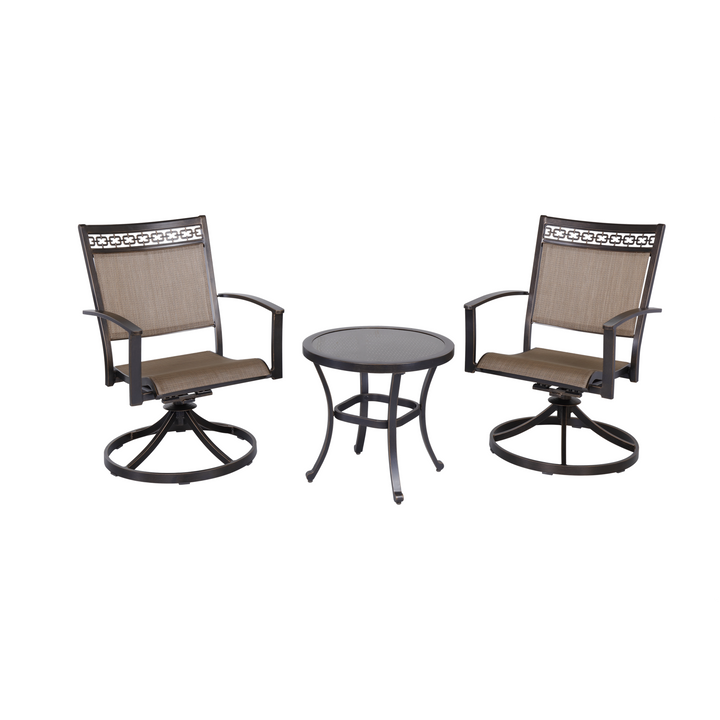 ALSACE-SOVANA Collection Patio Set (2 chairs + 1 bistro table)